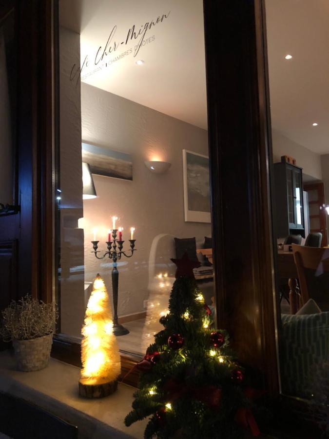Cafe Cher-Mignon Et Chambres D'Hotes Chermignon-d'en Haut Luaran gambar